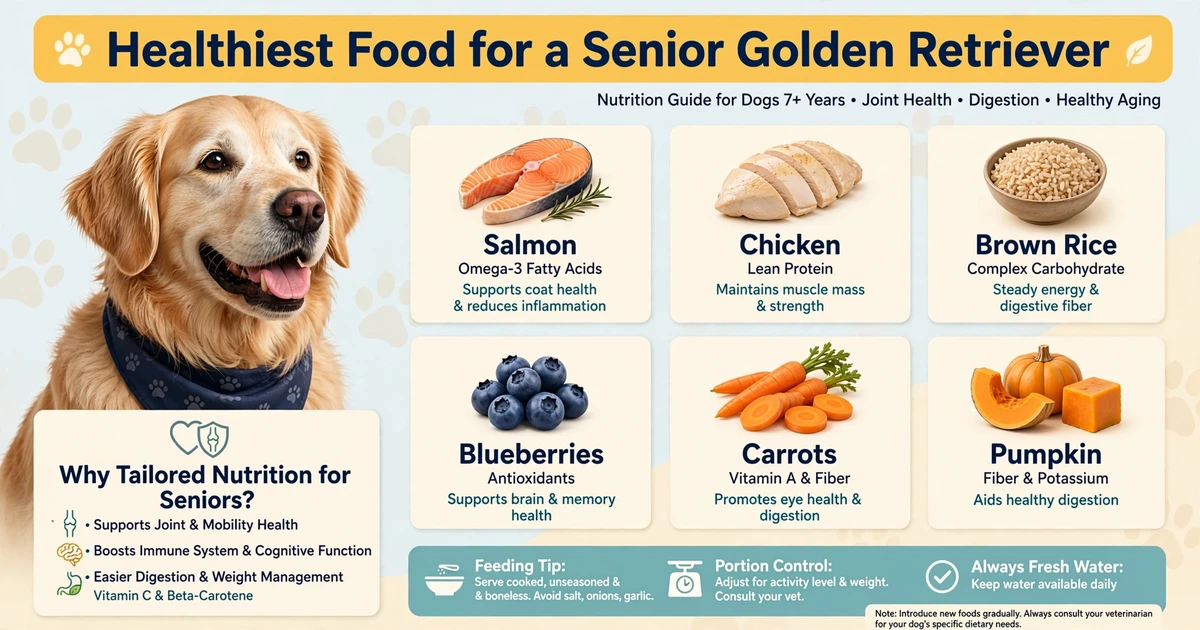Healthiest Food for a Senior Golden Retriever