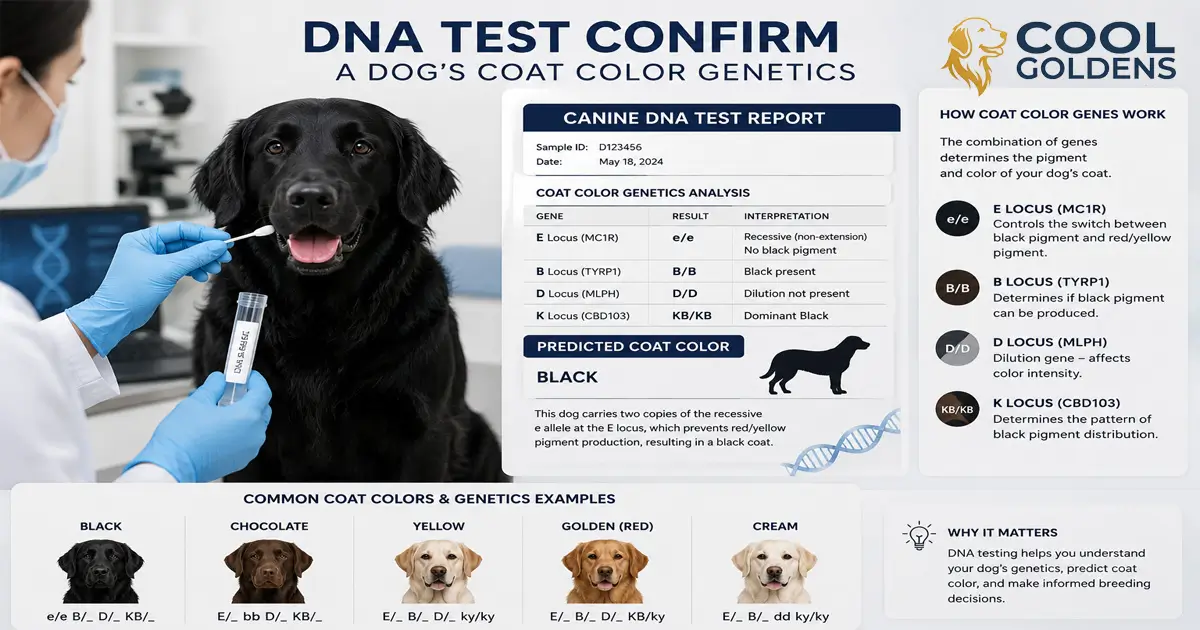 DNA Test Confirm a Dog's Coat Color Genetics