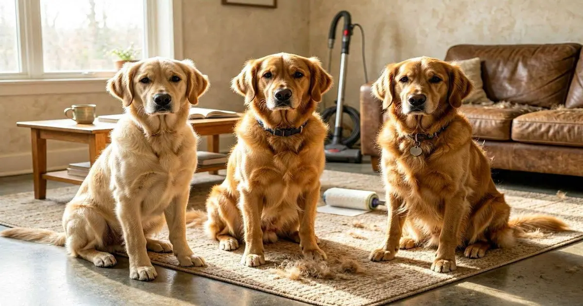 Golden Retriever Shedding Compares to Other