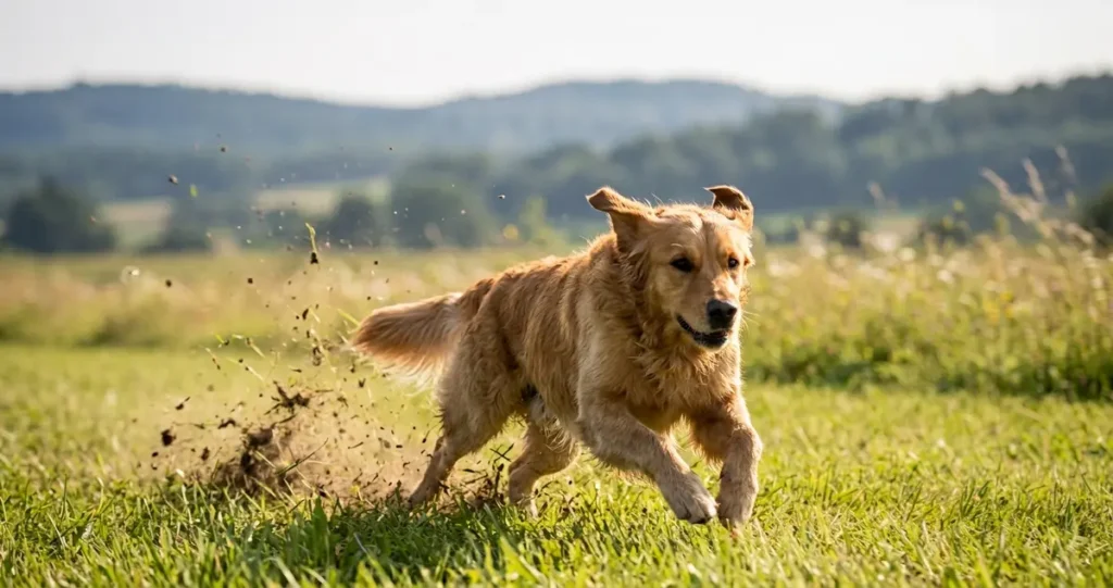 Golden Retriever Can Run