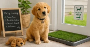 Golden Retriever Puppy Potty Training Guide