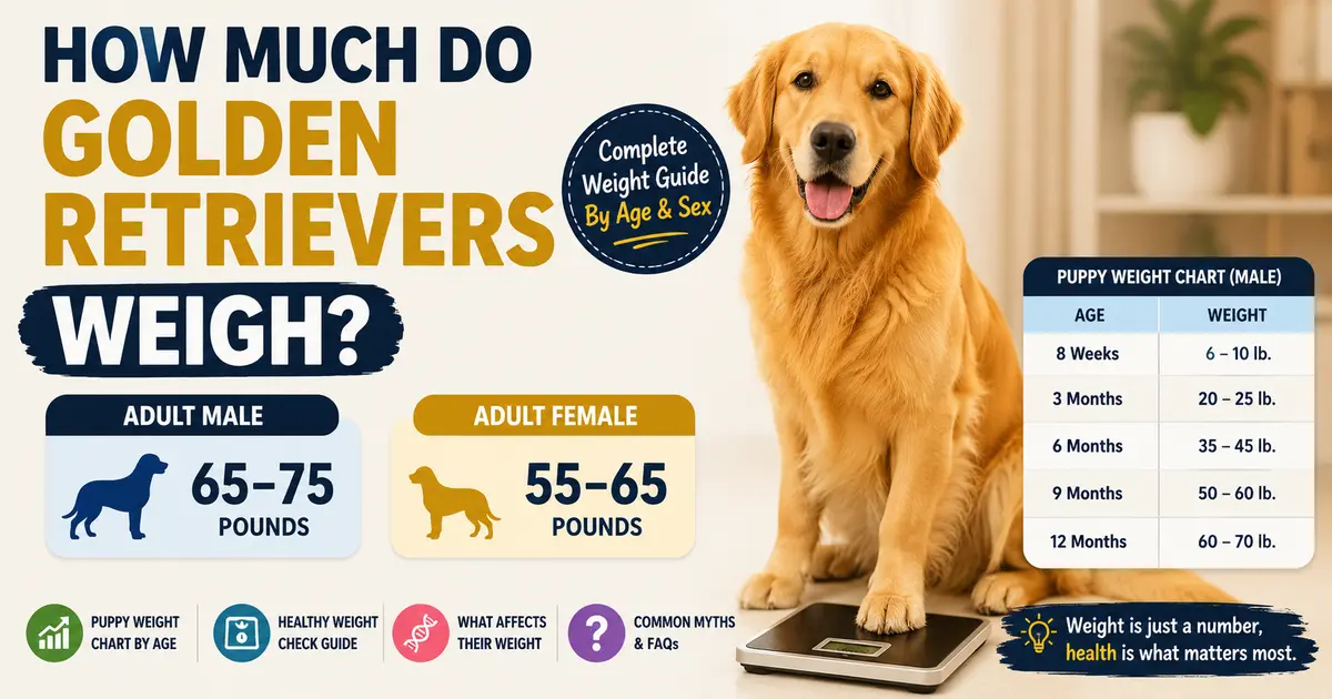 How Much Do Golden Retrievers Weigh