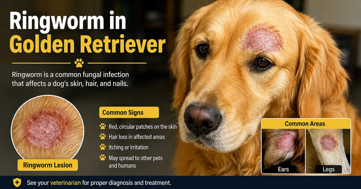 Ringworm in Golden Retriever Dogs