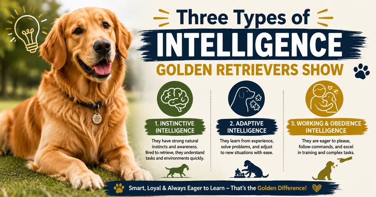 Three Types of Intelligence Golden Retrievers Show