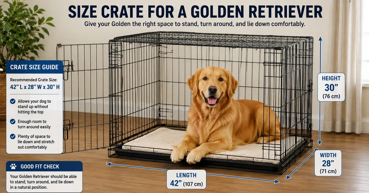 What Size Crate for a Golden Retriever