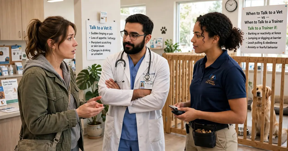 Talk to a Vet or Trainer
