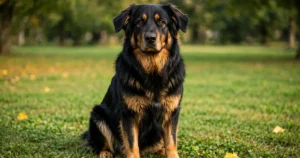 Black German Shepherd Golden Retriever Mix