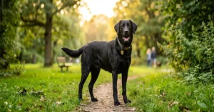 Black Labrador and Golden Retriever Mix