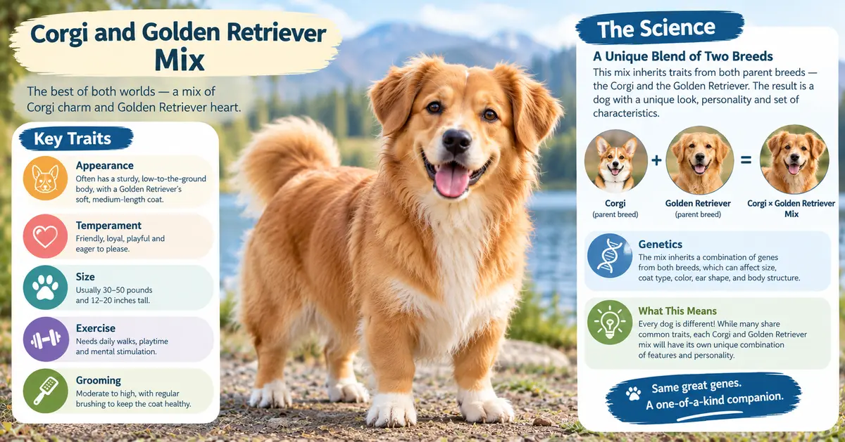 Corgi Golden Retriever Mix Infographic