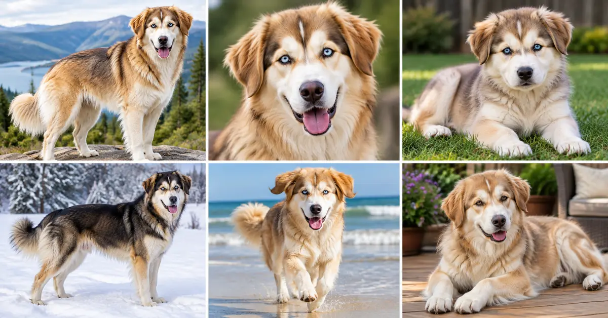 Golden Retriever and Husky Mix Appearance and Coat Variations 