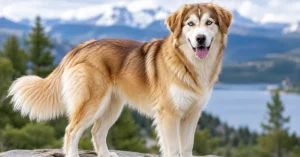 Golden Retriever and Husky Mix