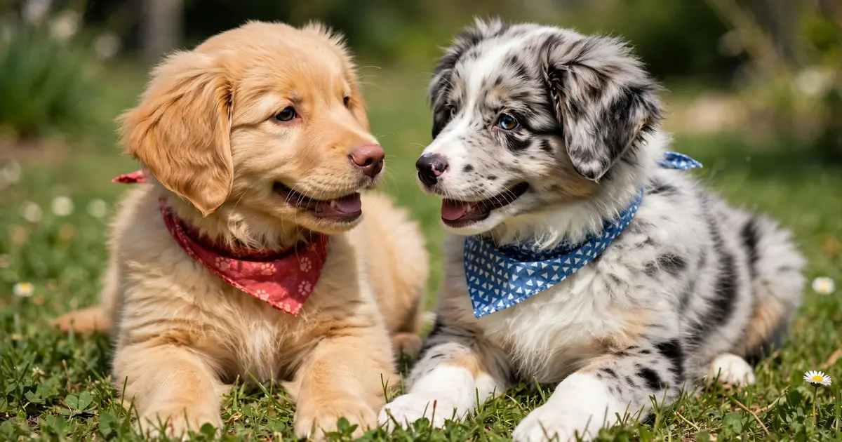 Golden Aussies puppy
