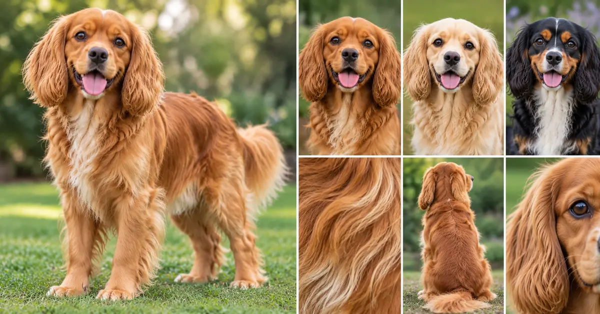 Golden Cavalier Coat Collage