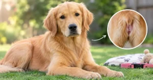 Golden Retriever First Heat