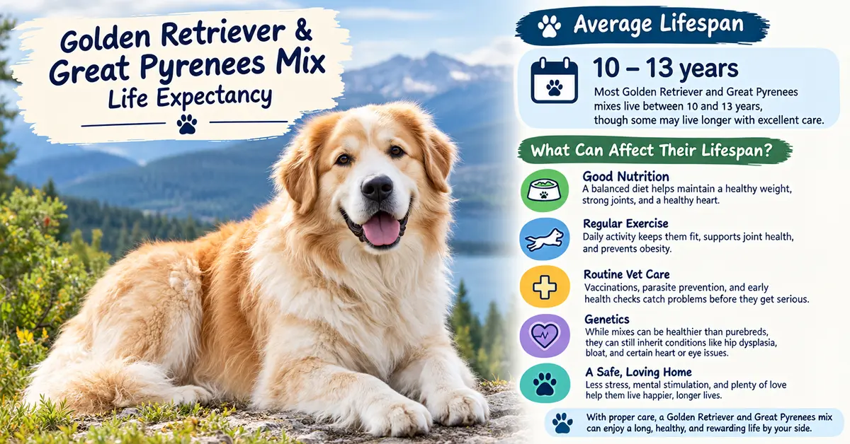 Golden Retriever–Great Pyrenees Lifespan Guide