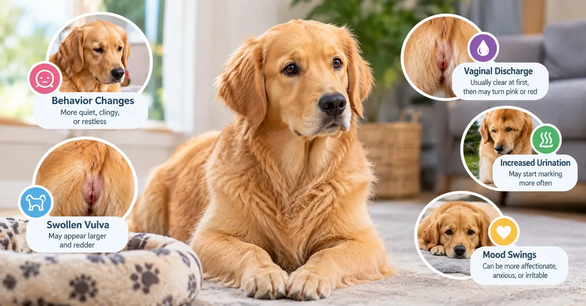 Golden Retriever Heat Cycle Signs