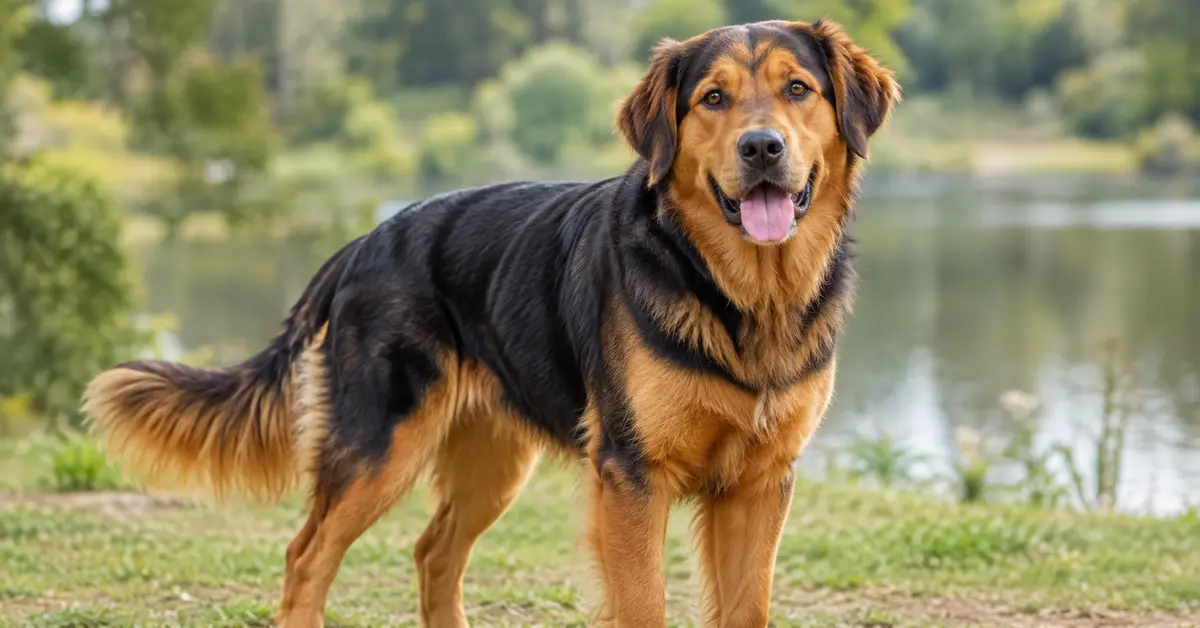 Golden Retriever and Rottweiler Mix