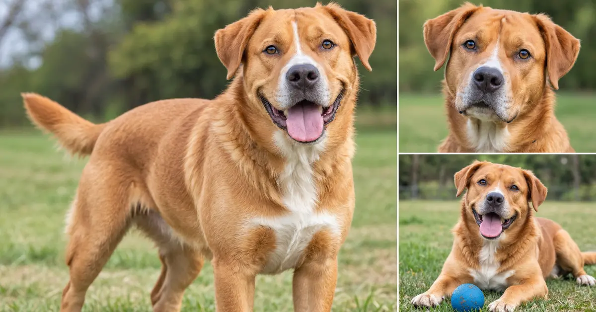 Golden Retriever and Pitbull Mix