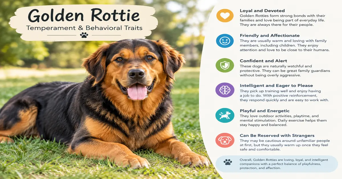 Temperament and Behavioral Traits golden rottie
