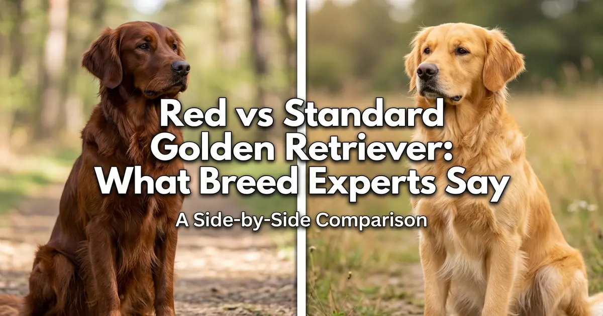 What Breed Experts Say about Red vs Standard Golden Retrievers!