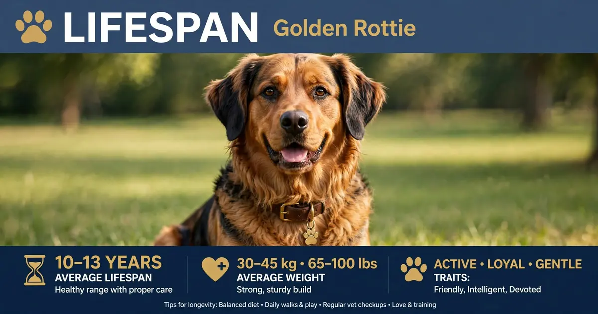 golden rottie Lifespan